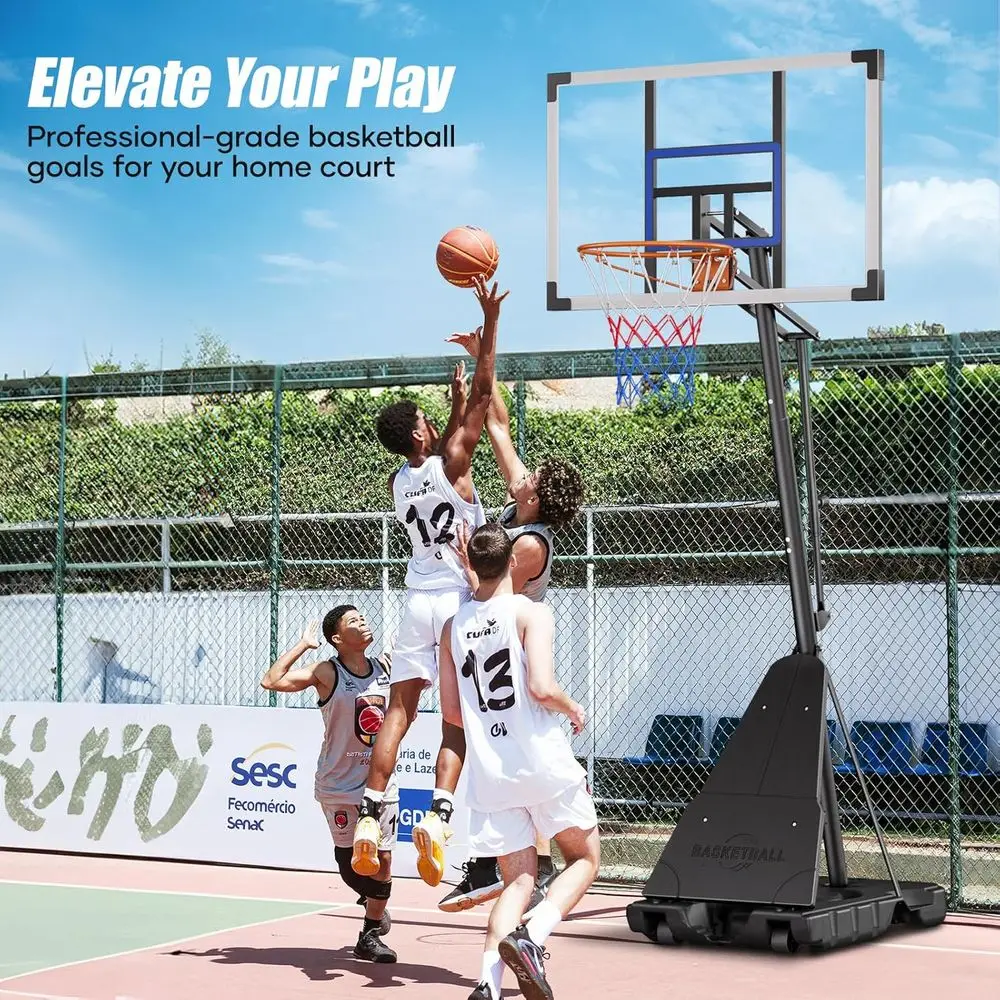 Portable 44 Shatterproof Outdo - Basketball Hoop Outdoor ulasan dan harga