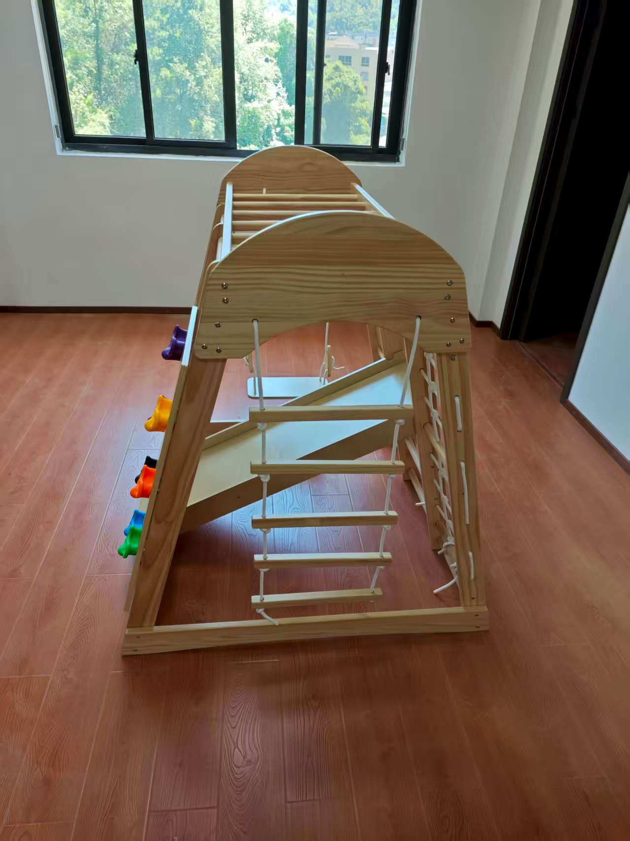 Wooden Kids Climbing Frame Lad - Kids Outdoor Climbing Frame ulasan dan harga