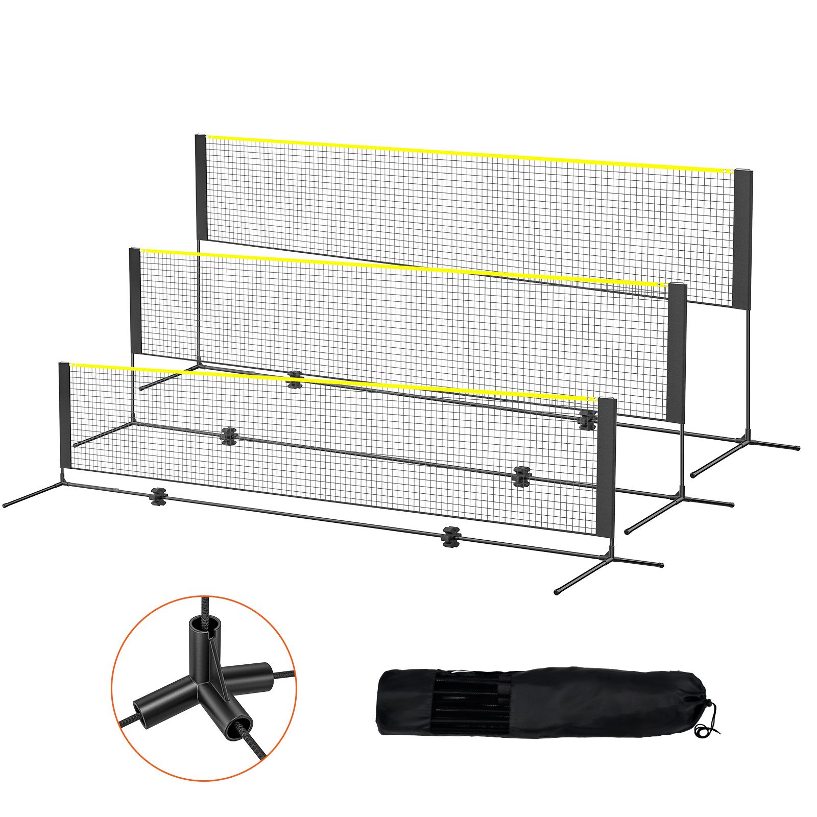 Badminton Net, Height Adjustab - Kids Outdoor Volleyball ulasan dan harga