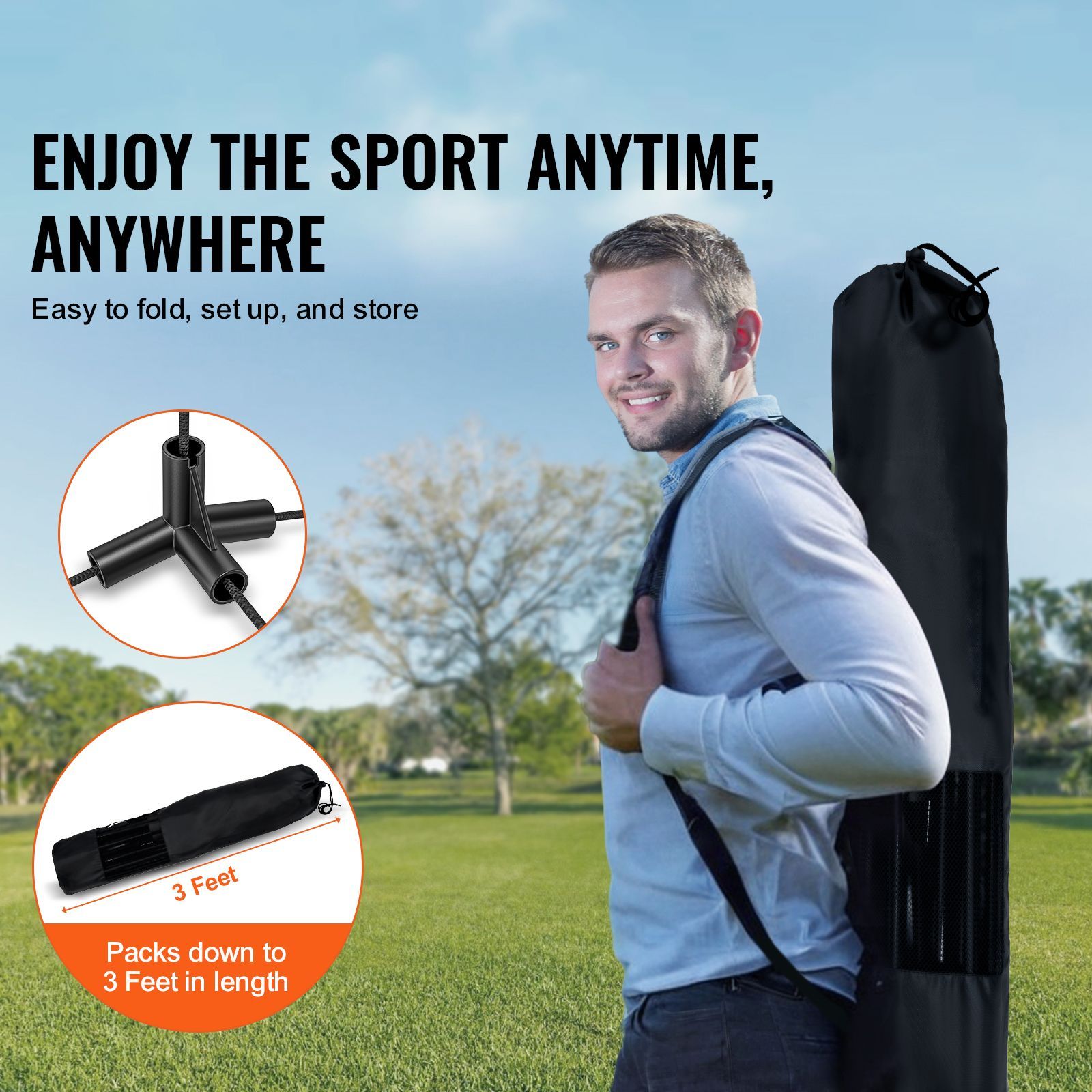 Badminton Net, Height Adjustab - Kids Outdoor Volleyball ulasan dan harga