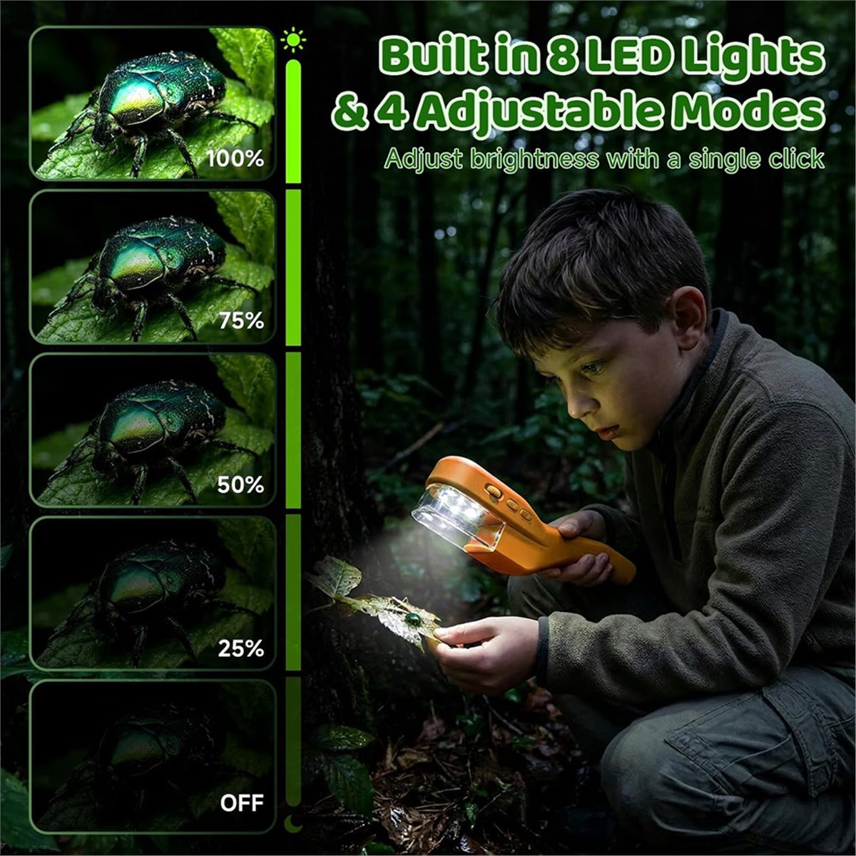 500X Handheld Microscope for K - Kids Outdoor Microscope ulasan dan harga