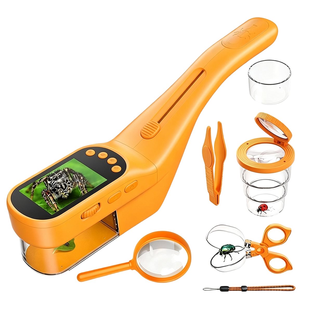 500X Handheld Microscope for K - Kids Outdoor Microscope ulasan dan harga