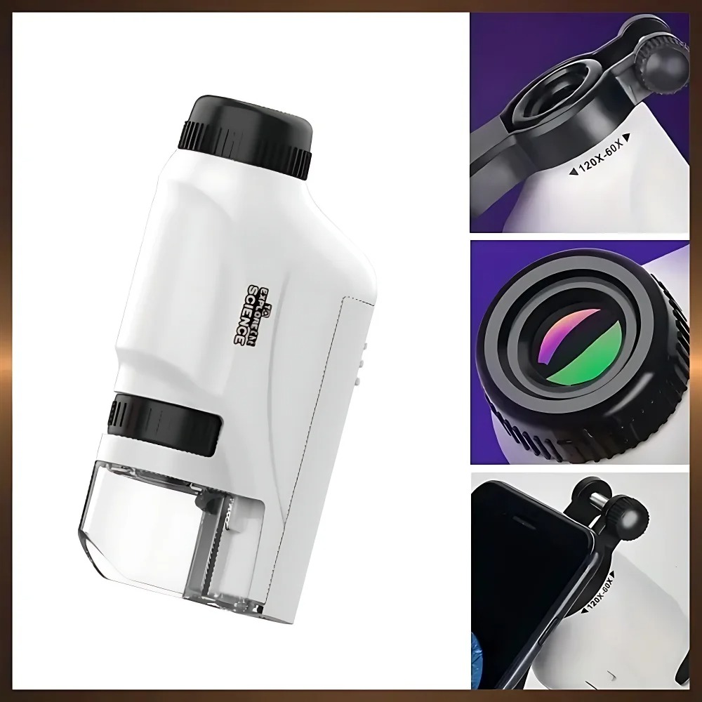 Handheld Pocket Microscope 60X - Kids Outdoor Microscope ulasan dan harga