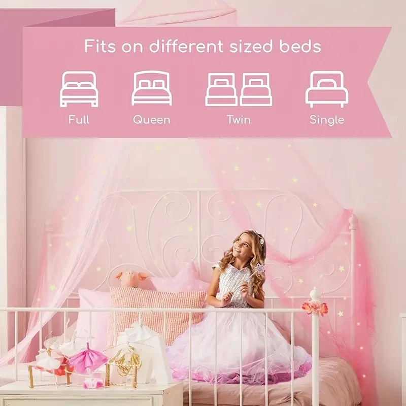 Bed Canopy For Girls With Glow - Kids Outdoor Yurt ulasan dan harga