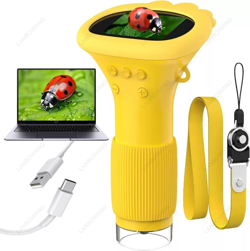 2 Inch IPS Kids Digital Micros - Kids Outdoor Microscope ulasan dan harga