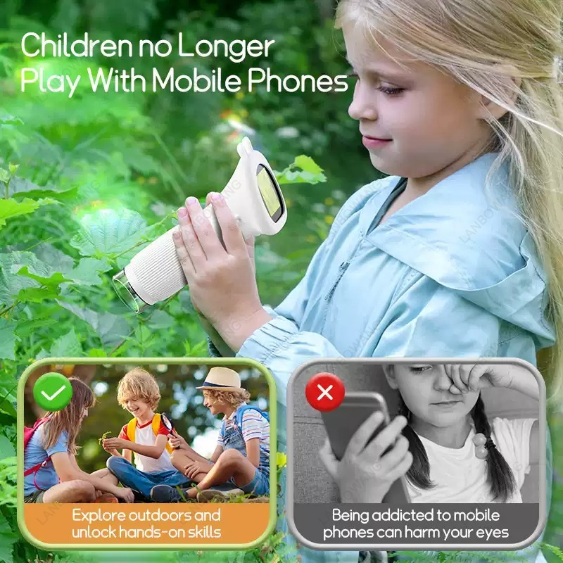 2 Inch IPS Kids Digital Micros - Kids Outdoor Microscope ulasan dan harga
