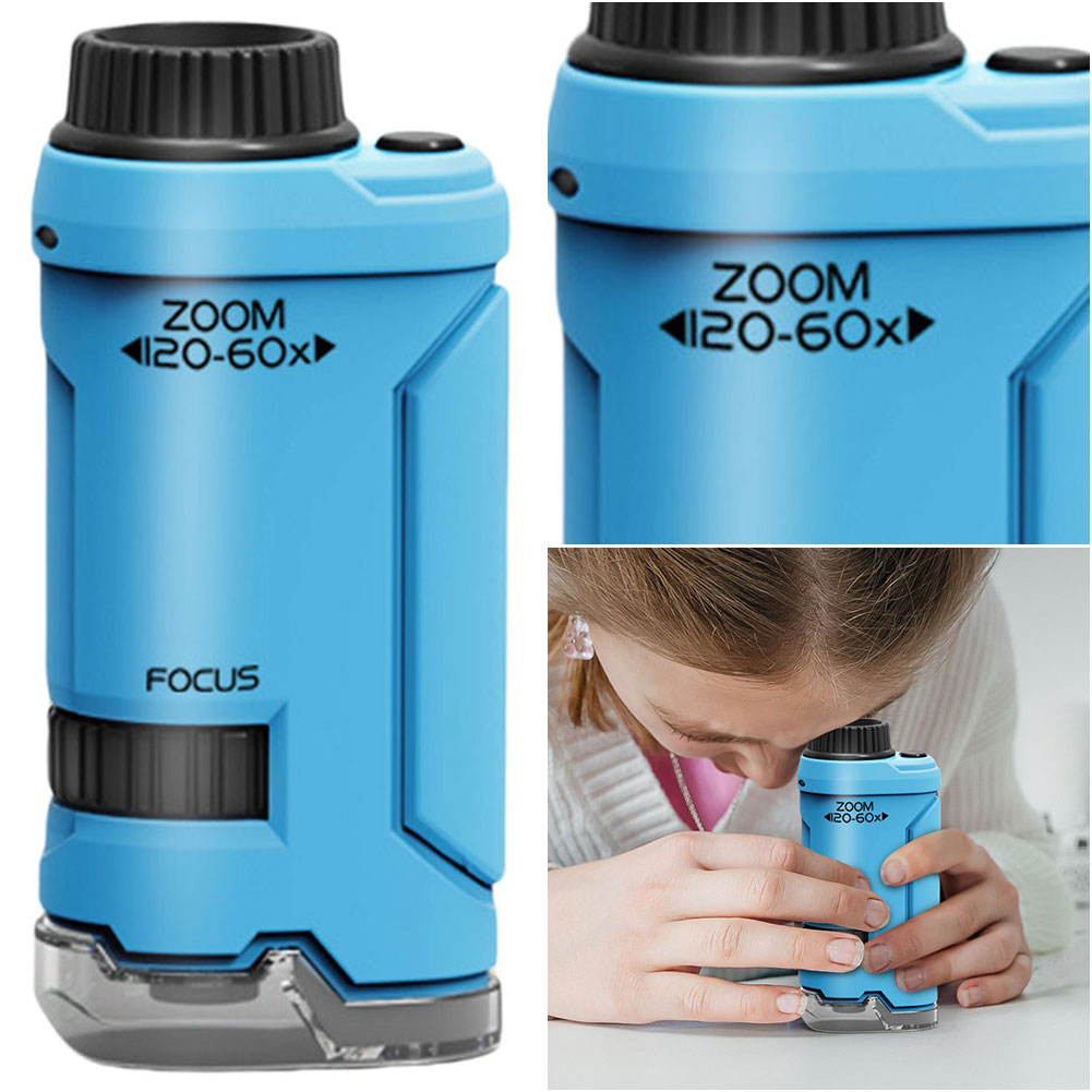 New 60x-120x Handheld Microsco - Kids Outdoor Microscope ulasan dan harga