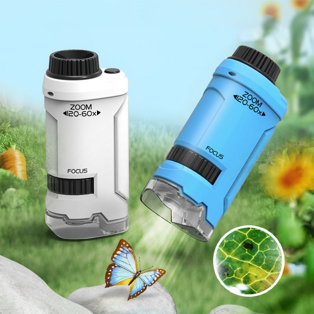 New 60x-120x Handheld Microsco - Kids Outdoor Microscope ulasan dan harga