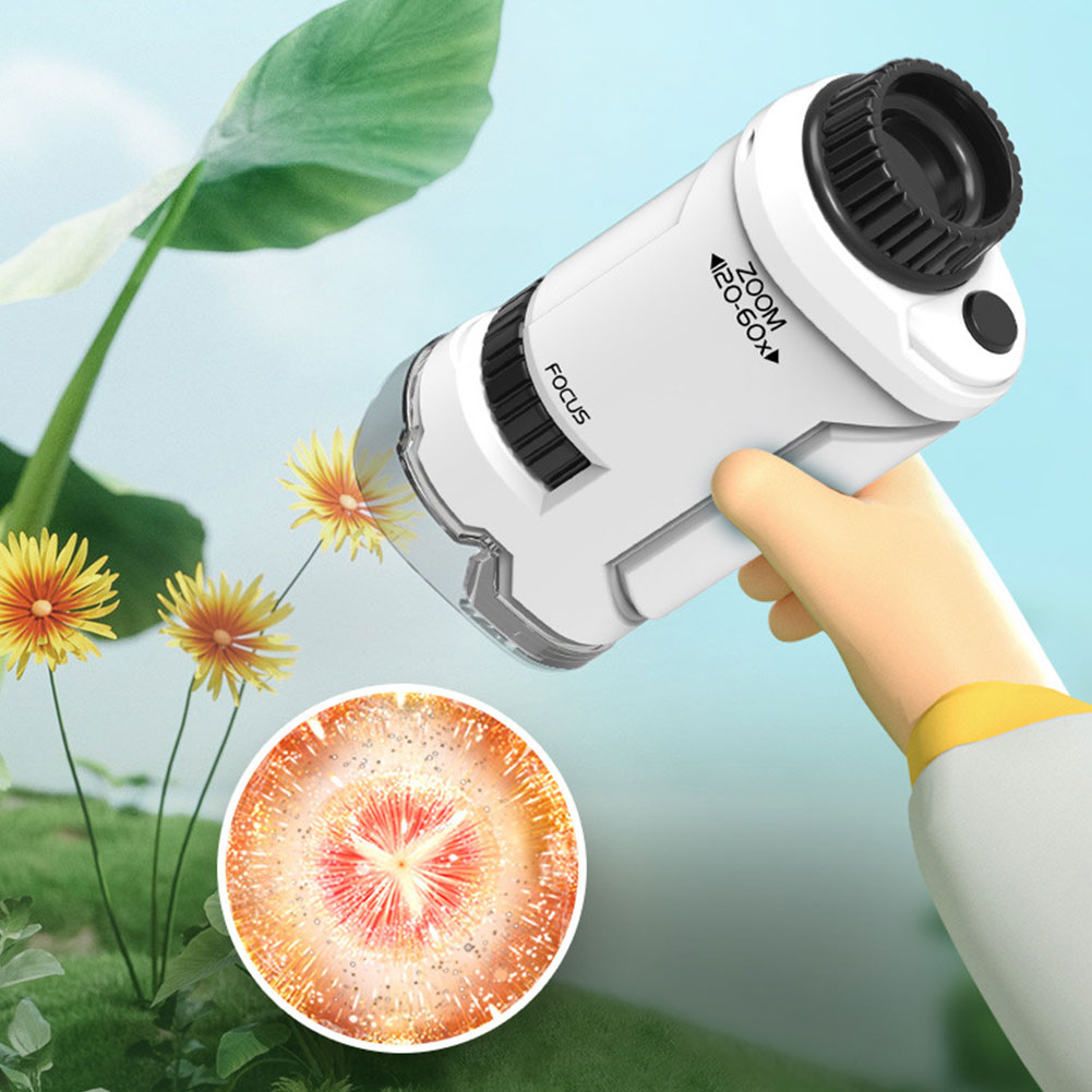New 60x-120x Handheld Microsco - Kids Outdoor Microscope ulasan dan harga