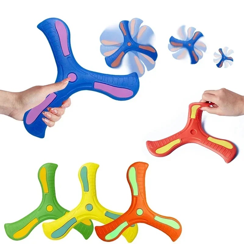 Children Boomerang Soft Three- - Outdoor Toys For Kids ulasan dan harga