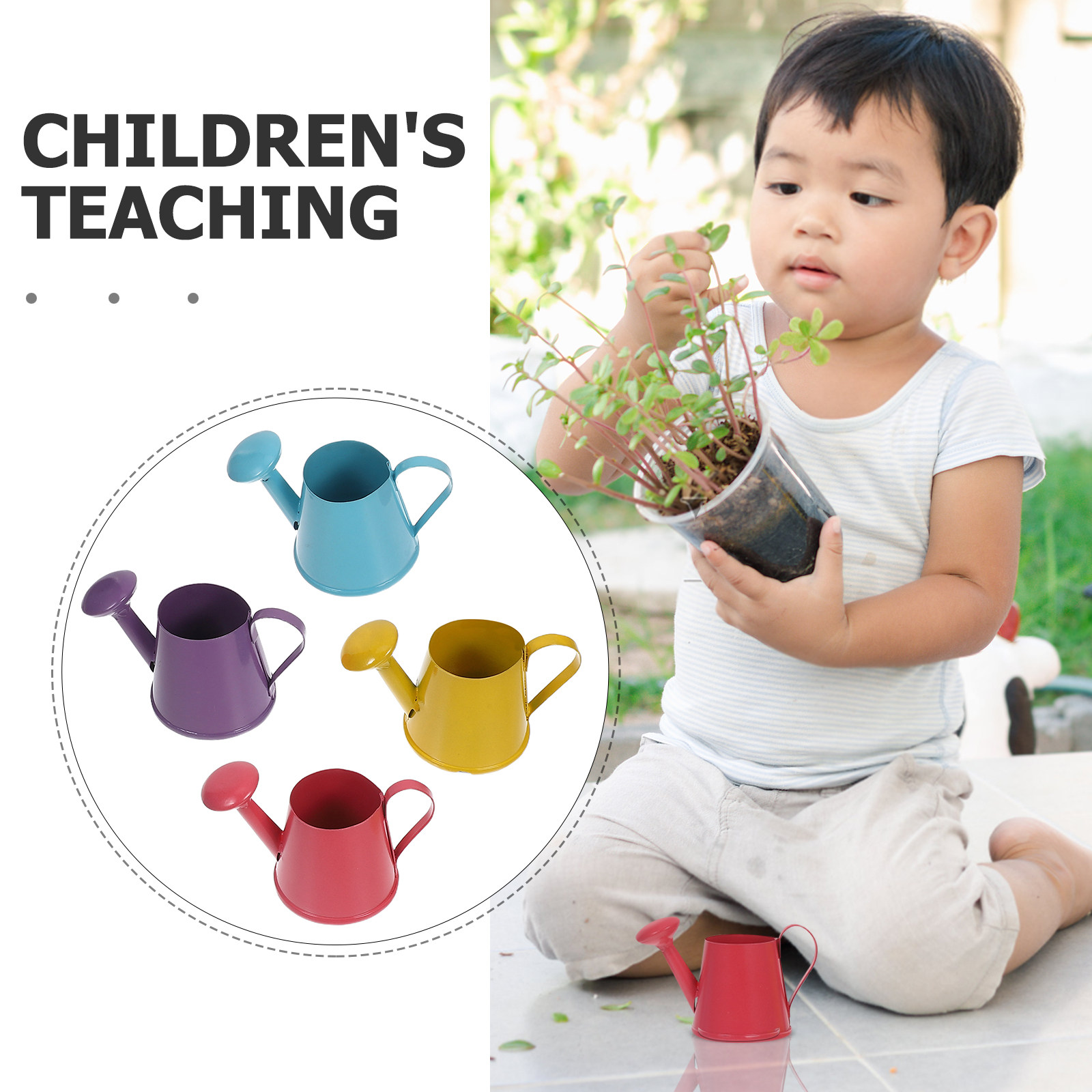 4Pcs Mini Metal Watering Can S - Kids Outdoor Garden ulasan dan harga