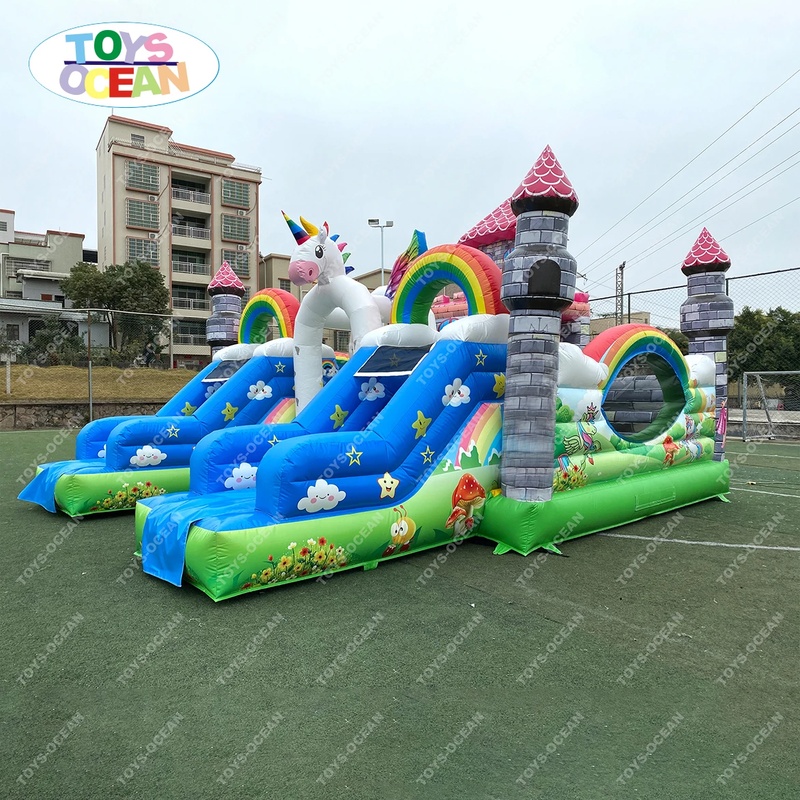 Customized Large Outdoor Playg - Kids Outdoor Jump House ulasan dan harga