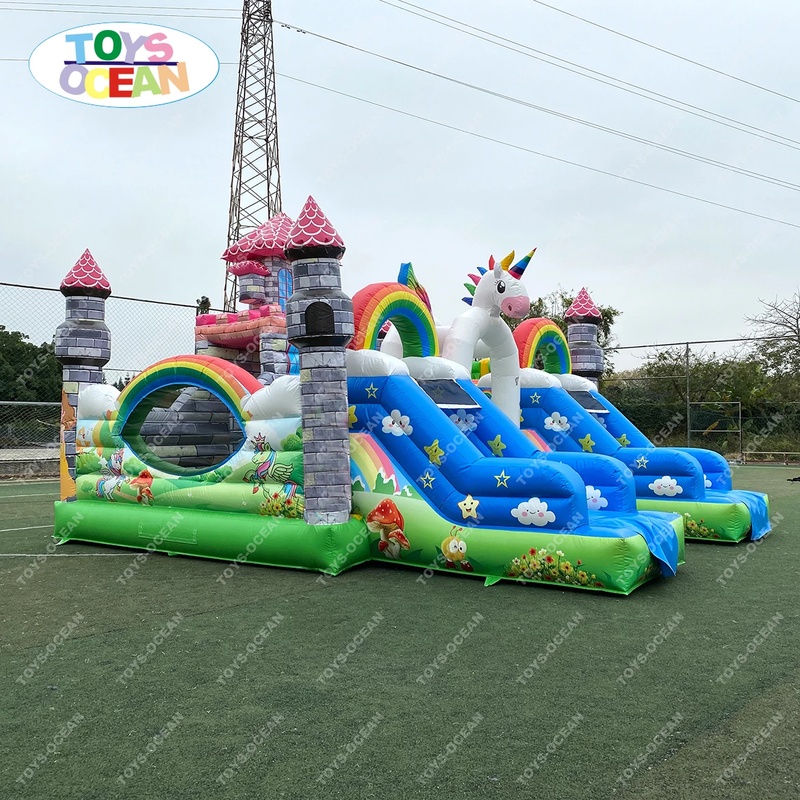 Customized Large Outdoor Playg - Kids Outdoor Jump House ulasan dan harga