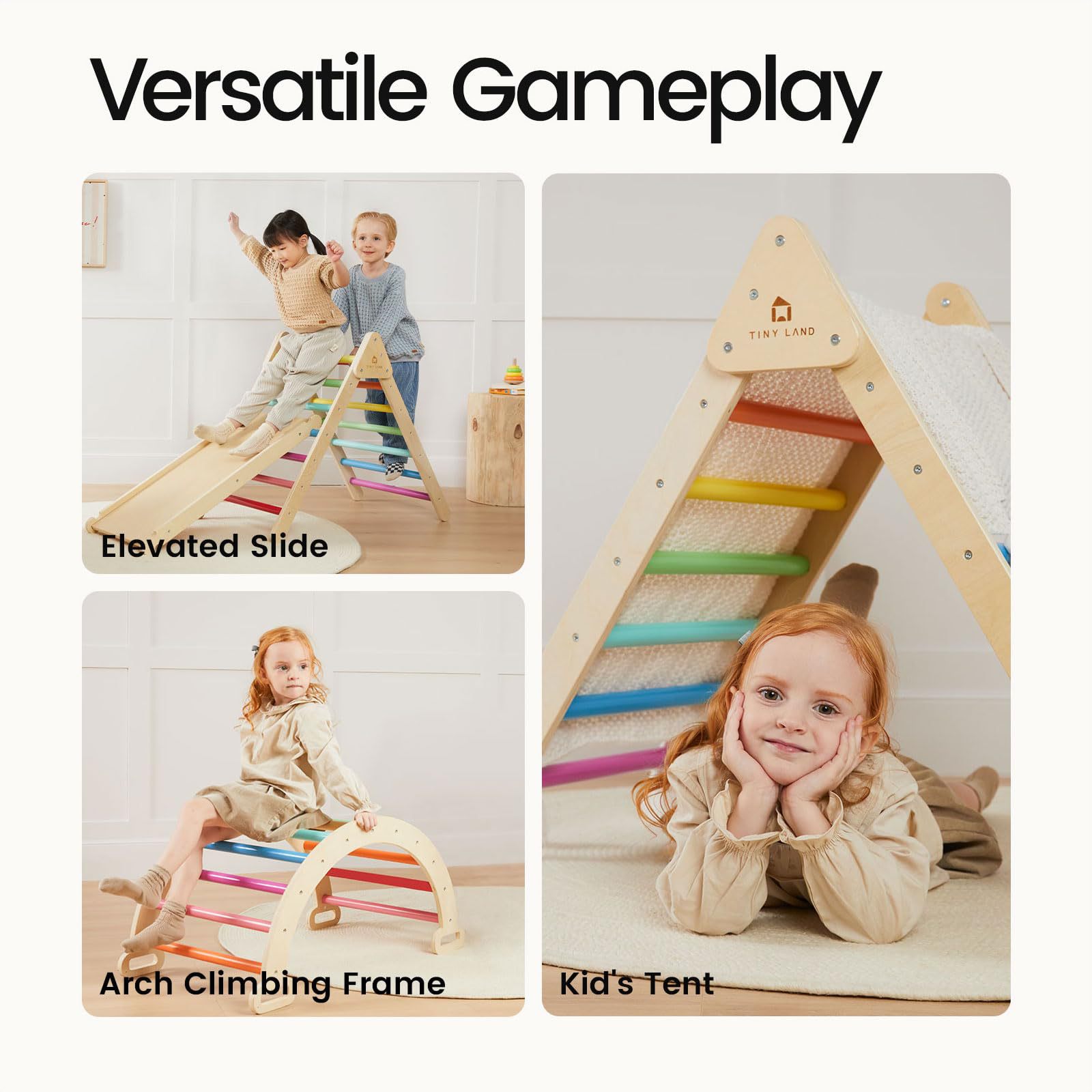 Solid Wood Versatile Climbing  - Kids Outdoor Climbing Frame ulasan dan harga