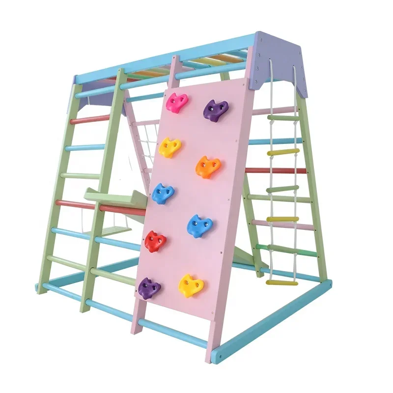 Kids Wooden Climbing Frame Ind - Kids Outdoor Swing Set ulasan dan harga