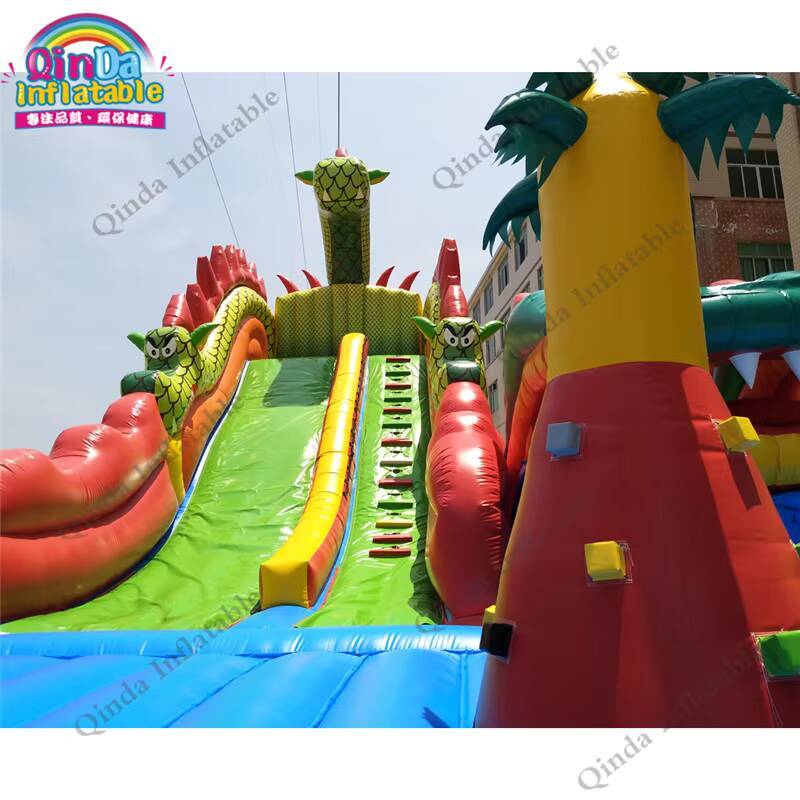 17*11m Large Inflatable Castle - Kids Outdoor Jump House ulasan dan harga