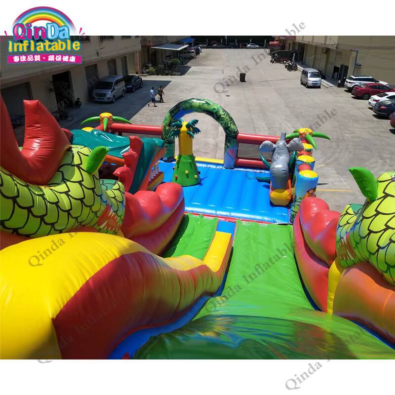 17*11m Large Inflatable Castle - Kids Outdoor Jump House ulasan dan harga
