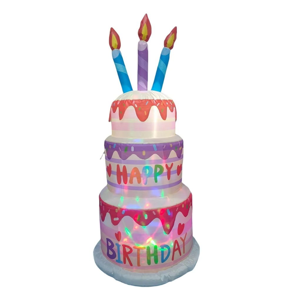 1.8M Inflatable Birthday Cake  - Kids Outdoor Inflatable ulasan dan harga