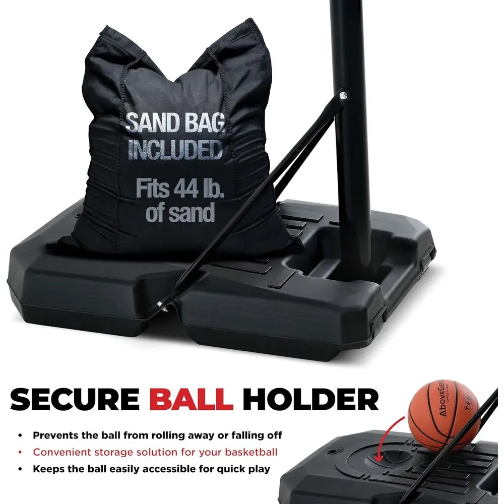Adjustable 44 Shatterproof Bas - Basketball Hoop Outdoor ulasan dan harga
